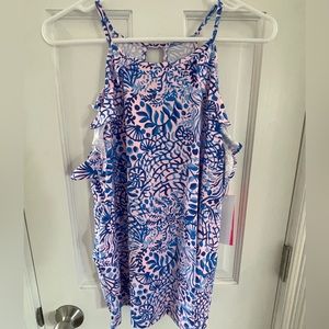 Lilly Pulitzer billie top calla lilly pink high tides good vibes